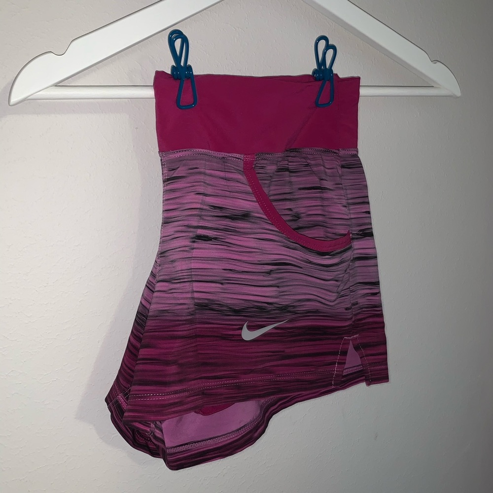 Purple Nike Shorts with Spandex